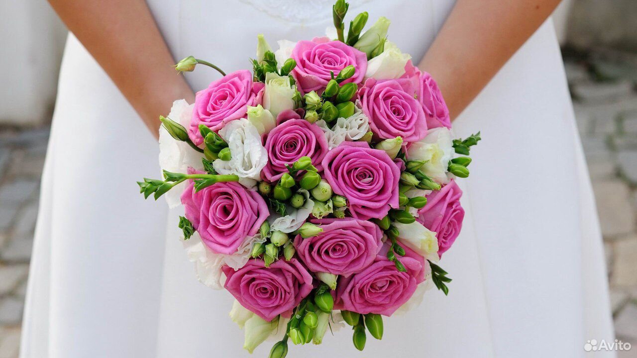 Свадебный букет розами купить на Зозу.ру - фотография № 1
