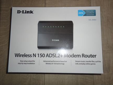 Роутер DSL-2640U Wi-Fi(802.11 b/g/n)