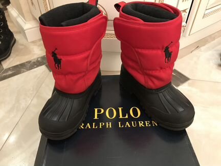 Polo Ralph Lauren сапоги красные 29 р