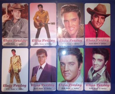 Телефонные карточки и календарики с Элвисом Пресли