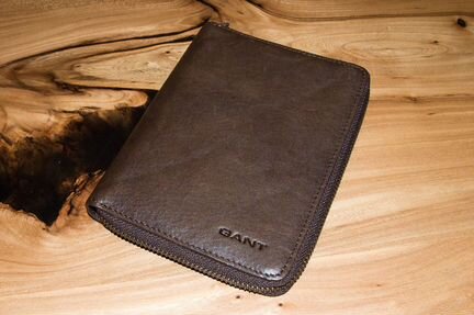 Gant, портмоне на молнии, новое (натуральная кожа)