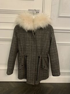 Зимнее пальто с мехом