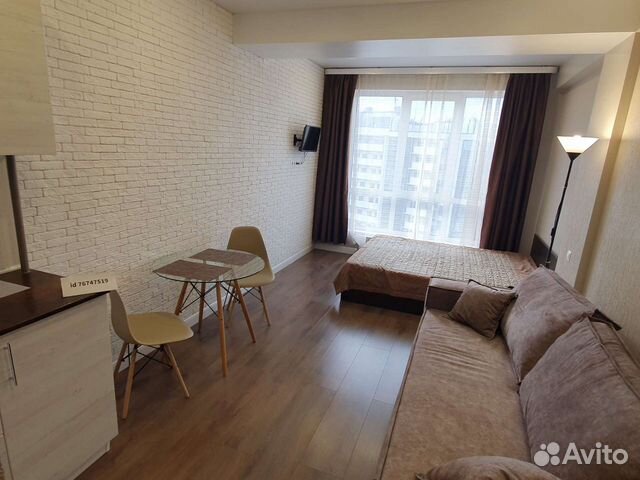 

Квартира-студия, 30 м², 2 кровати