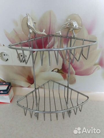 Полка угловая для кухни и ванной комнаты