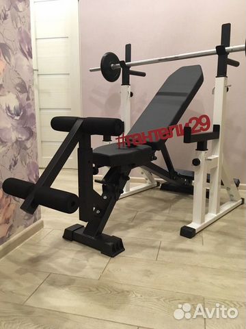 Стойки со скамьей и штангой