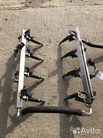 Топливная рампа/форсунки N62/4.4/бмв Х5 Е53