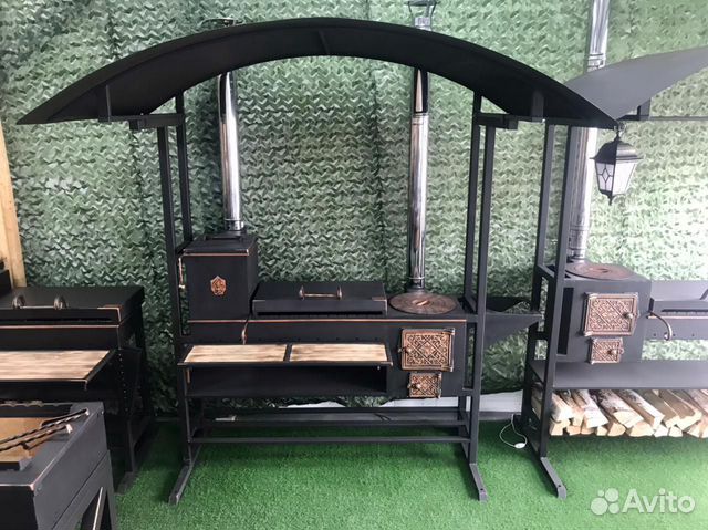 Мангал «Ермак» под крышей