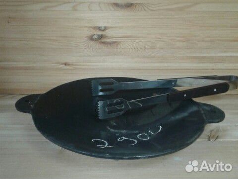 Садж сковорода чугунная 42см есть подставка
