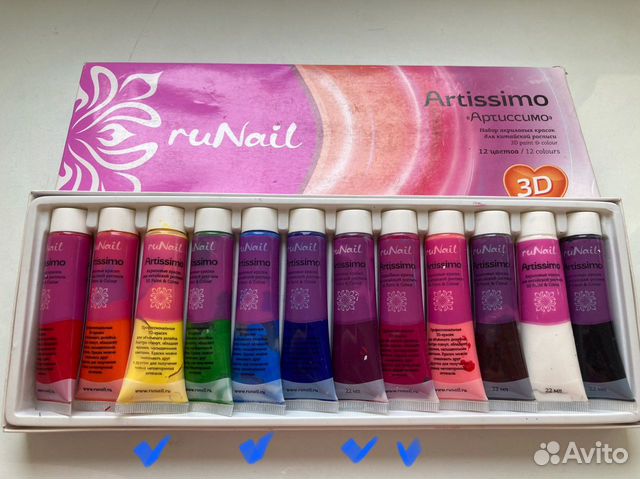 Краски для маникюра 3D