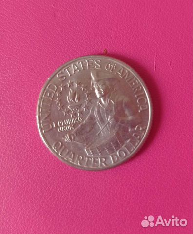 Монета liberty 1776-1976 Quarter dollar USA