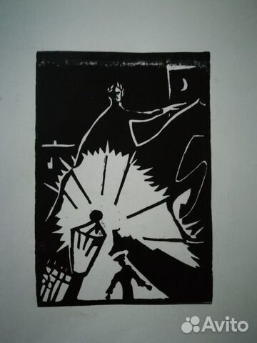 Гравюра, ссср, ленинградский автор