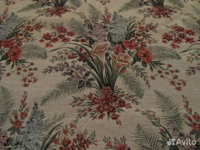 Мебельная ткань гобелен. прованс. кантри. Флок