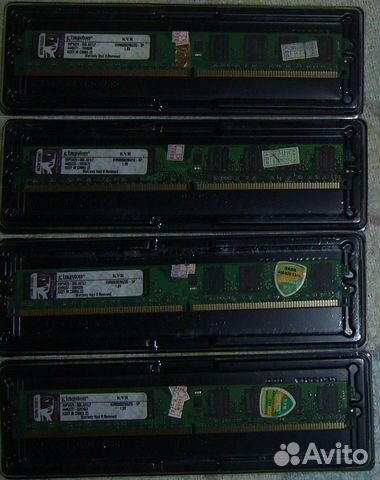 Оперативная память 2 gb ddr2 Kingston (4 шт)