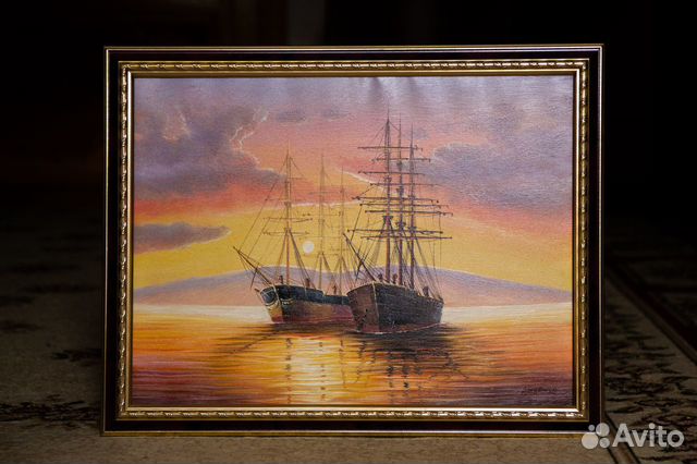 Картина маслом на холсте (в багете)