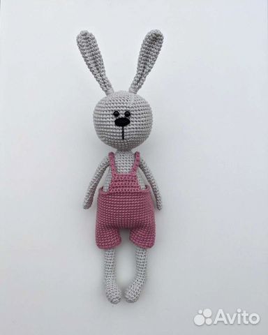 Вязаный Зайка Игрушка Ручная работа