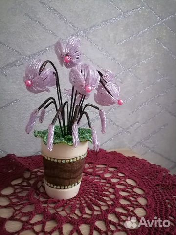 Цикломен из бисера