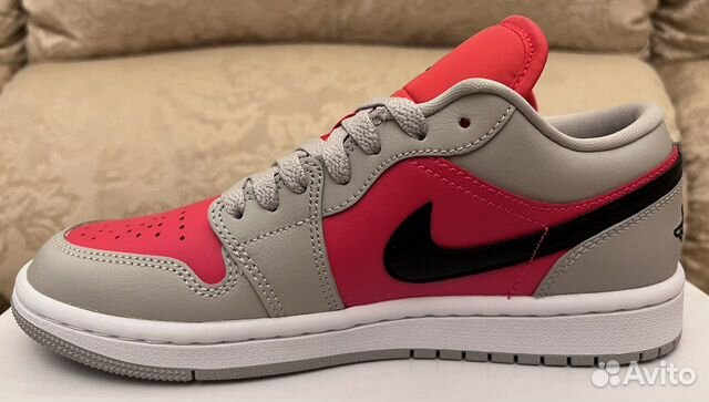 Кроссовки nike air jordan 1 low light siren red