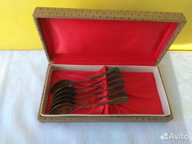 Набор чайных ложек Мельхиор Прибалтика СССР