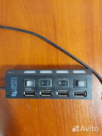 USB Hub разветвитель на 4 USB с выключателями