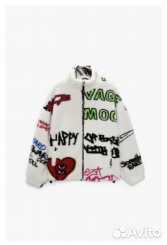 Zara Куртка Oversize из искусственной овчины