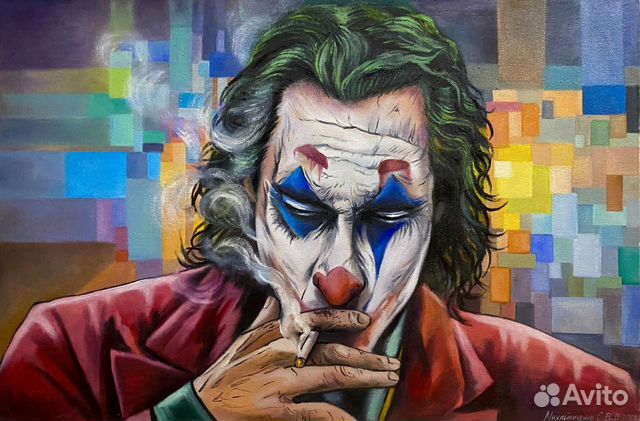 Картина маслом на холсте «Джокер»