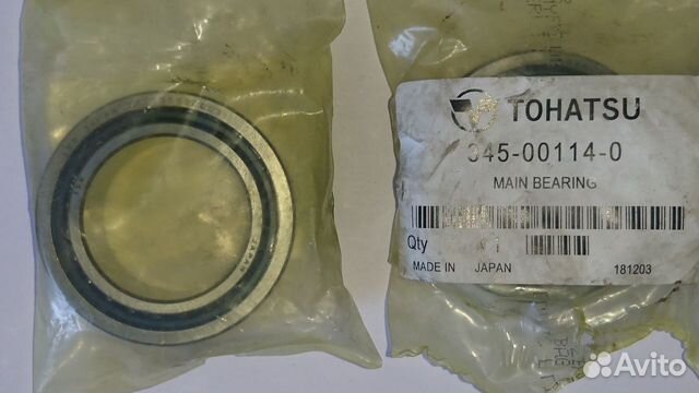 Подшипник коленвала Tohatsu 40 345-00114-0