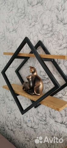 Полка настенная в стиле лофт