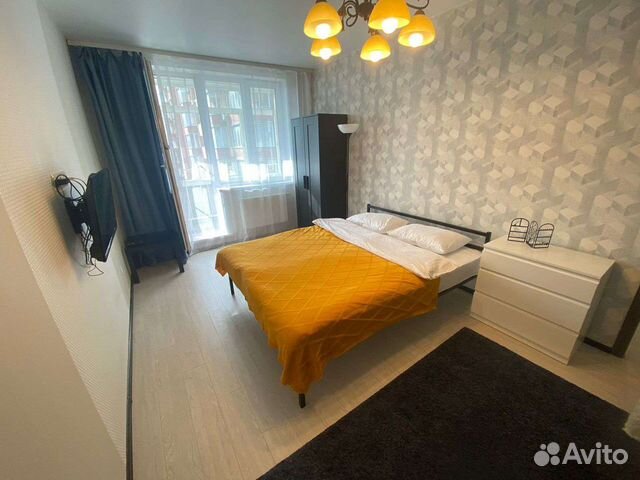

1-к. квартира, 40 м², 2 кровати