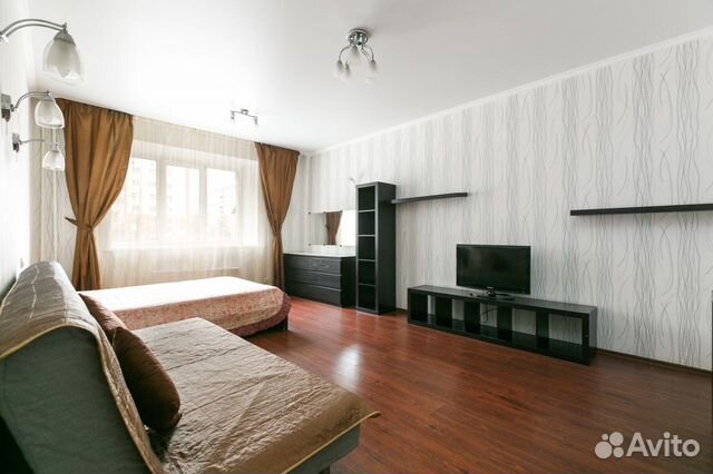 

1-к. квартира, 44 м², 2 кровати