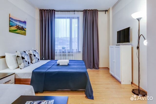 

Квартира-студия, 35 м², 2 кровати