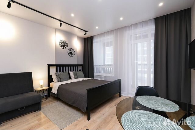 

Квартира-студия, 26 м², 2 кровати