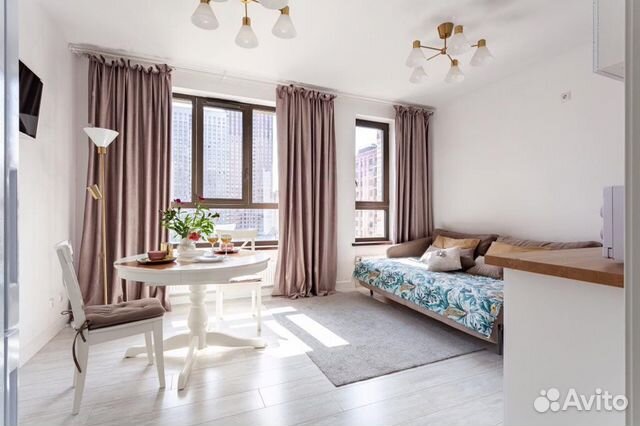 

Квартира-студия, 27 м², 2 кровати