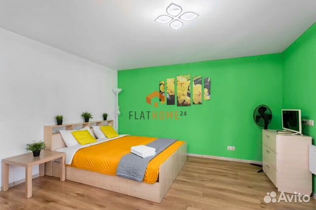 

Квартира-студия, 34 м², 2 кровати