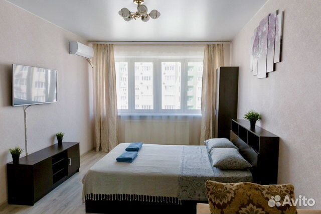 

1-к. квартира, 45 м², 2 кровати