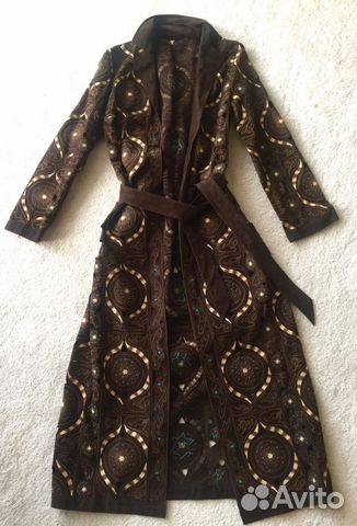 Пальто халат замшевое Laurel Оригинал, Франция Пальто халат замшевое Laurel Оригинал, Франция