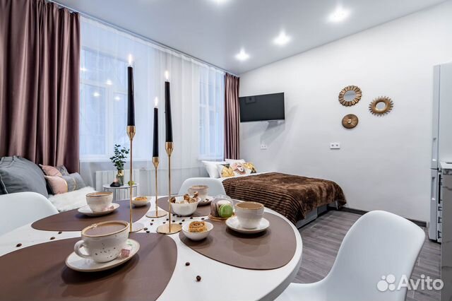 

Квартира-студия, 28 м², 2 кровати