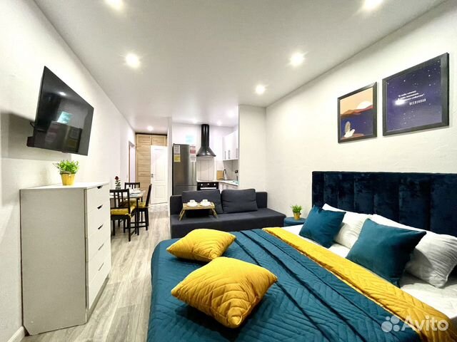 

Квартира-студия, 28 м², 3 кровати