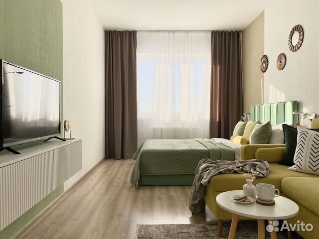 

1-к. квартира, 37 м², 2 кровати