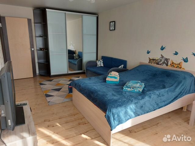 

1-к. квартира, 34 м², 2 кровати