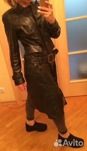 Кожаный плащ