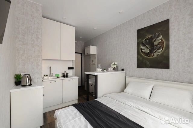 

Квартира-студия, 17 м², 1 кровать