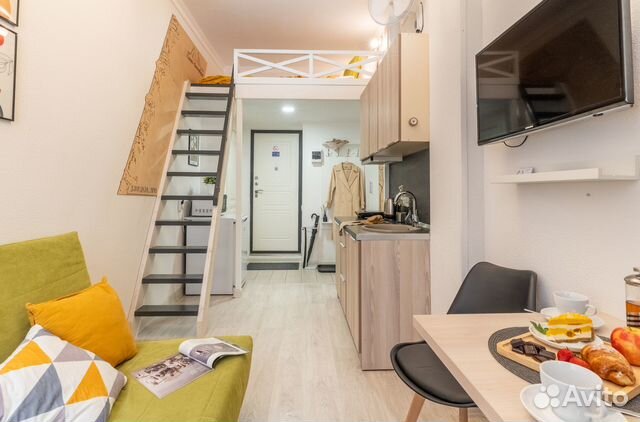 

Квартира-студия, 17 м², 2 кровати