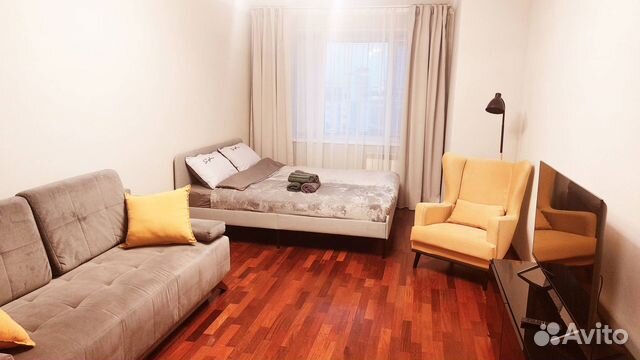 

1-к. квартира, 42 м², 3 кровати