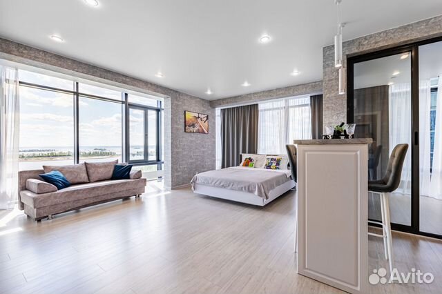 

Квартира-студия, 44 м², 2 кровати