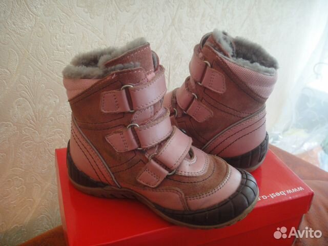 Зимние bartek. Натур. кожа/мех. р.25