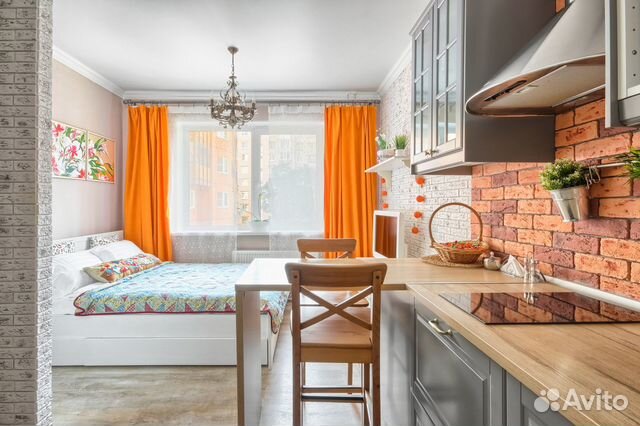

Квартира-студия, 30 м², 1 кровать