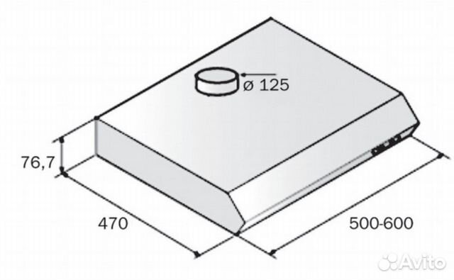 Вытяжка Candy CFT 610/2W Вытяжка Candy CFT 610/2W