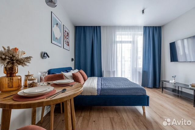 

Квартира-студия, 27 м², 1 кровать