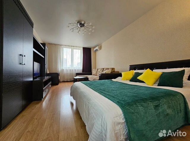 

1-к. квартира, 42 м², 2 кровати
