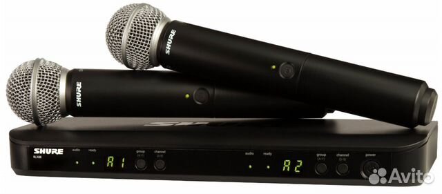 Радиосистема Shure BLX288E/PG58+планшет в подарок